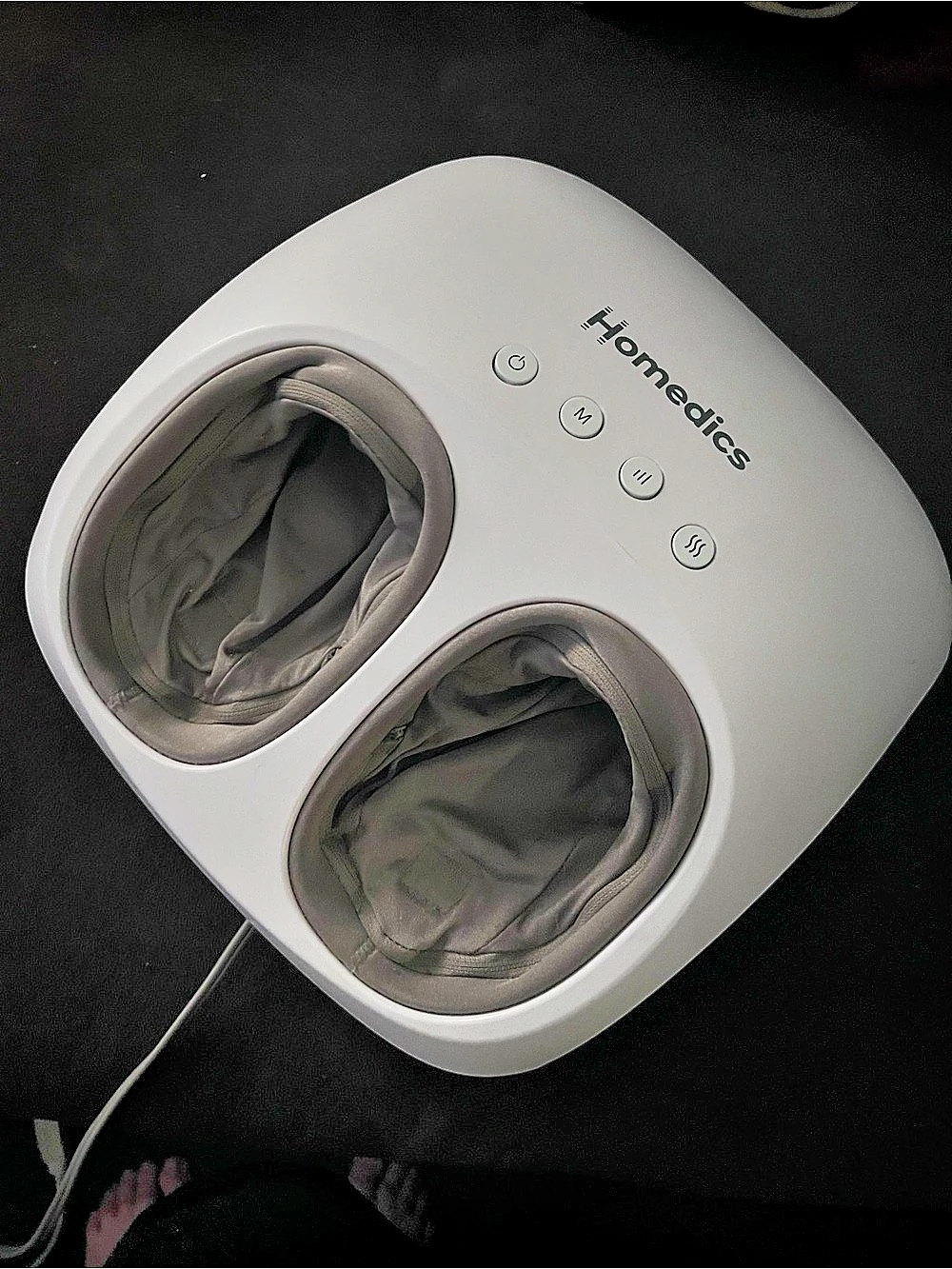 Homedics Shiatsu + Air 4.0 Foot Massager with Heat Foot Spa Massager in White